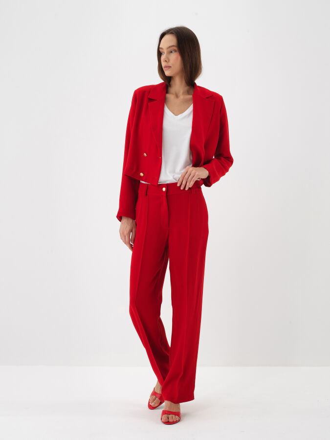 Plain Regular Fit Pants - Xint