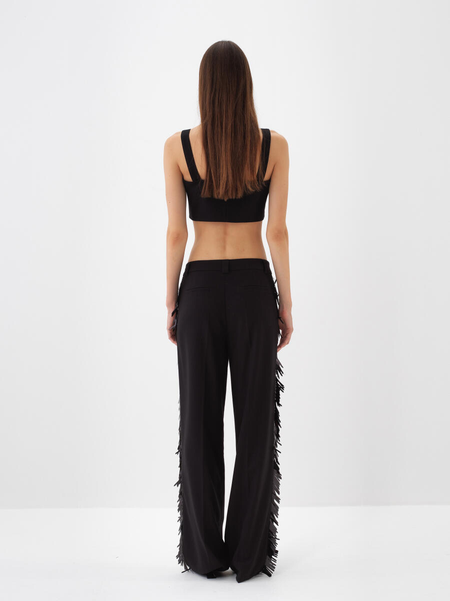 Pants with Fringe Detail - 5