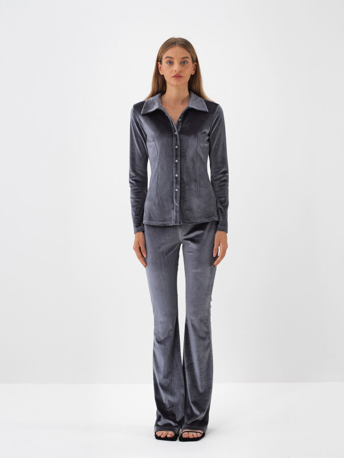 Corduroy Shiny Pants - Xint