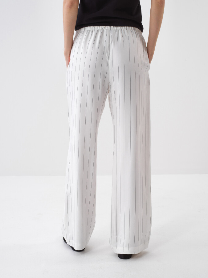 White Oversize Trousers - 3