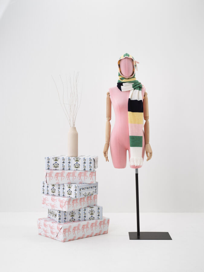 Striped Mohair Scarf - Xint