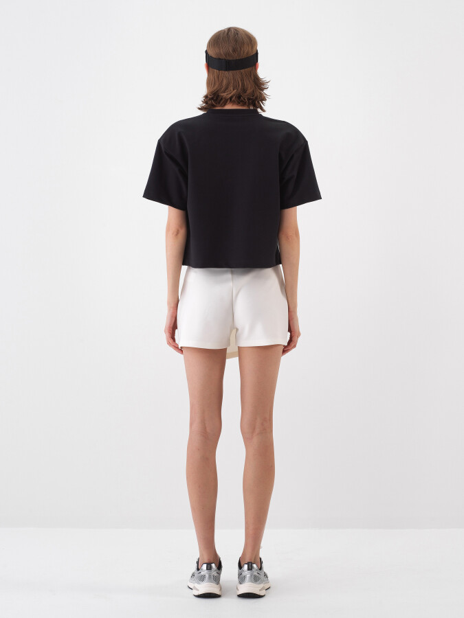 Black Oversize Cotton T-Shirt - 5