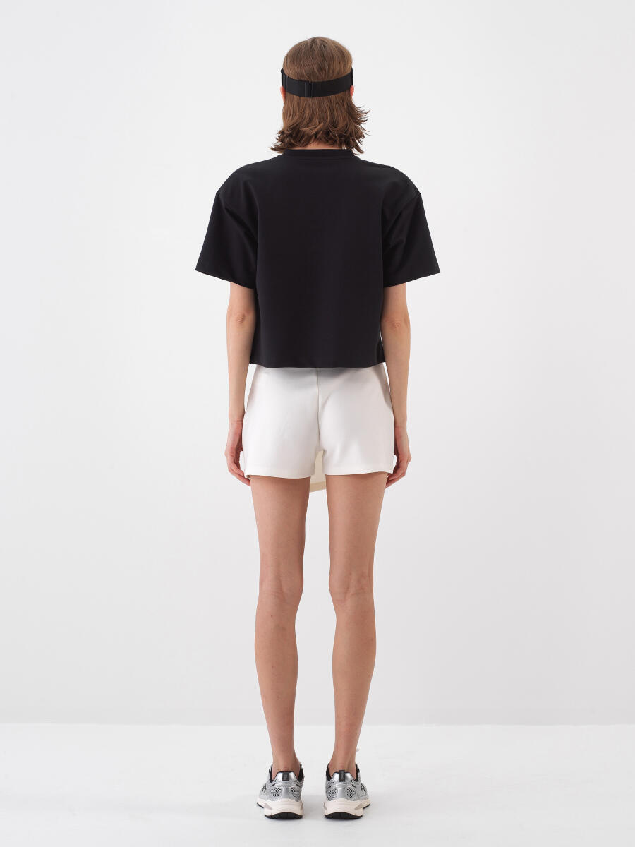 Black Oversize Cotton T-Shirt - 5