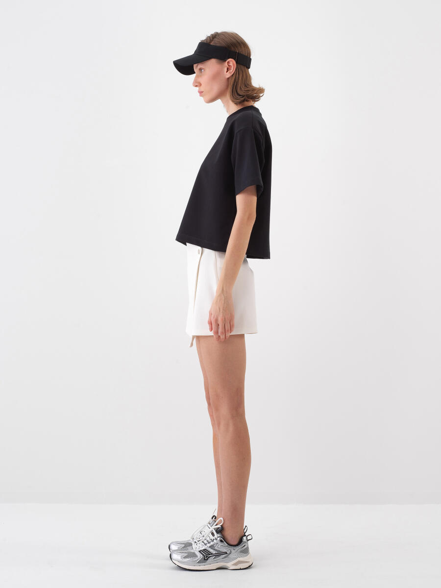 Black Oversize Cotton T-Shirt - 3