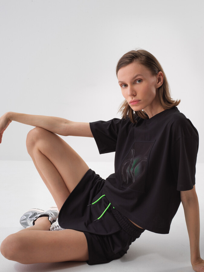 Black Oversize Cotton T-Shirt