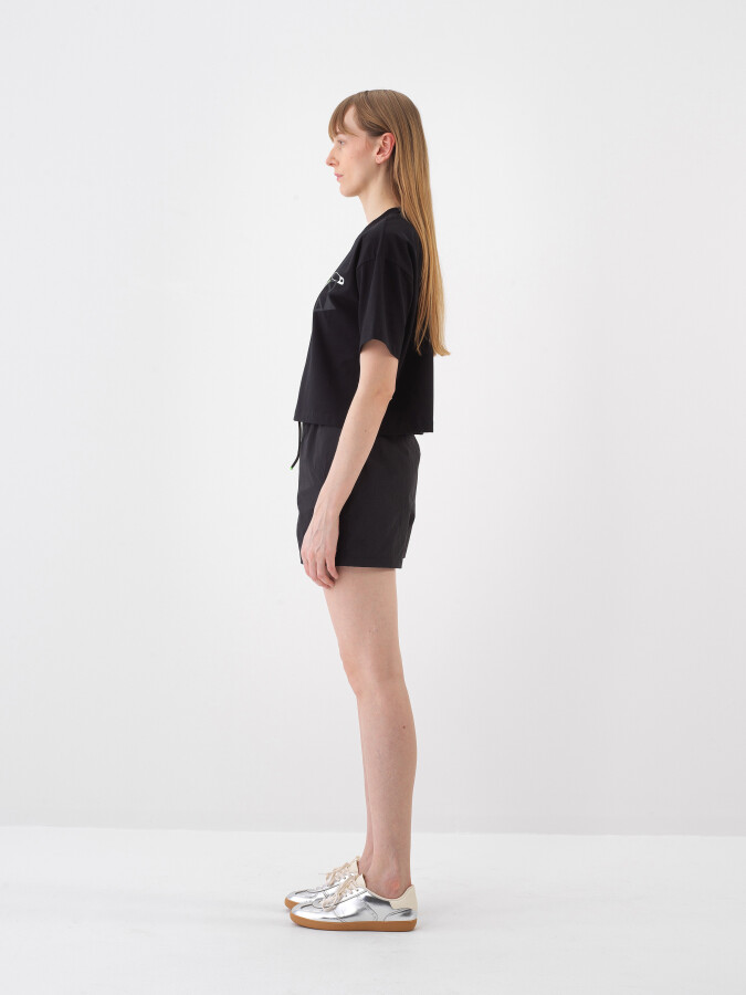 Black Oversize Cotton T-Shirt - 3