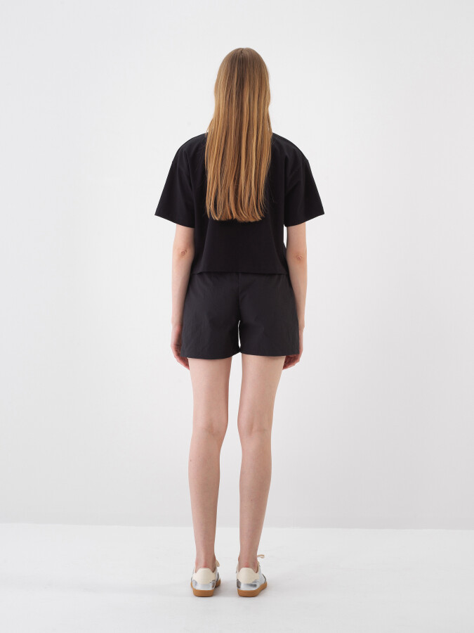 Black Oversize Cotton T-Shirt - 5