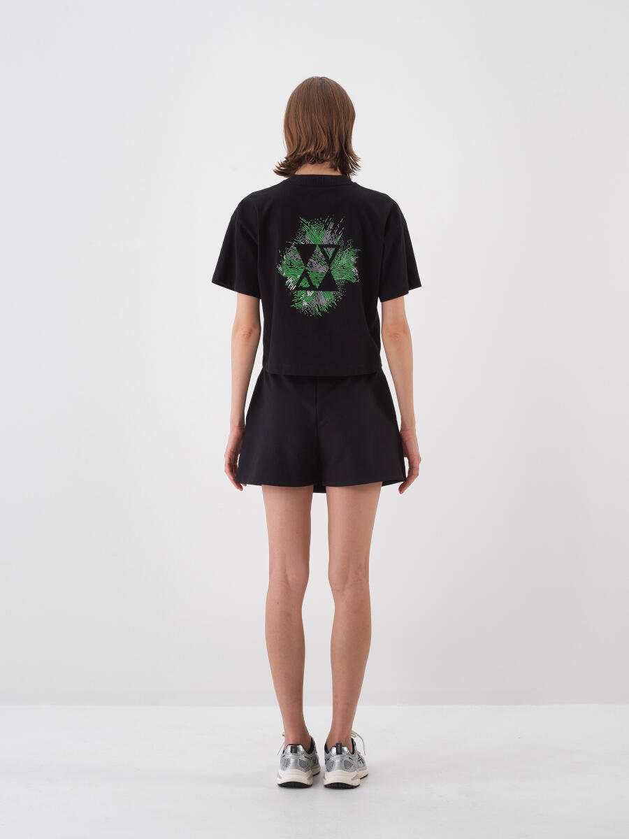 Black Oversize Cotton T-Shirt - 5