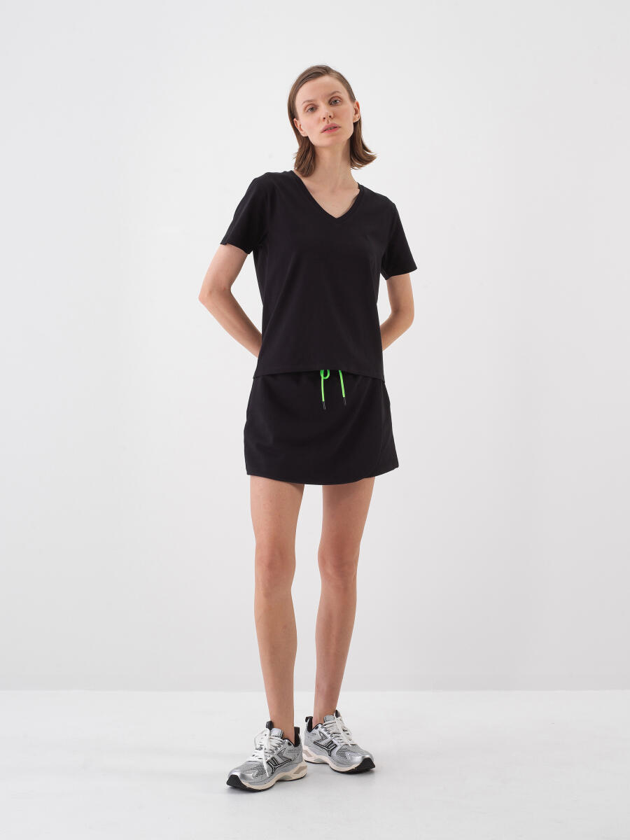 Black Regular Fit Cotton T-Shirt - 2