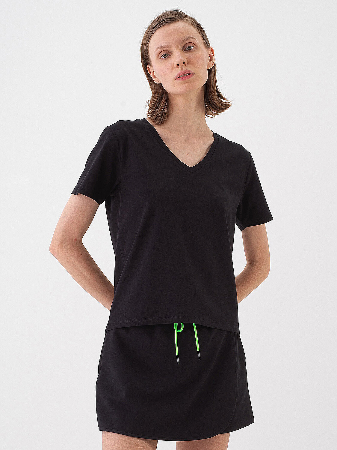 Black Regular Fit Cotton T-Shirt