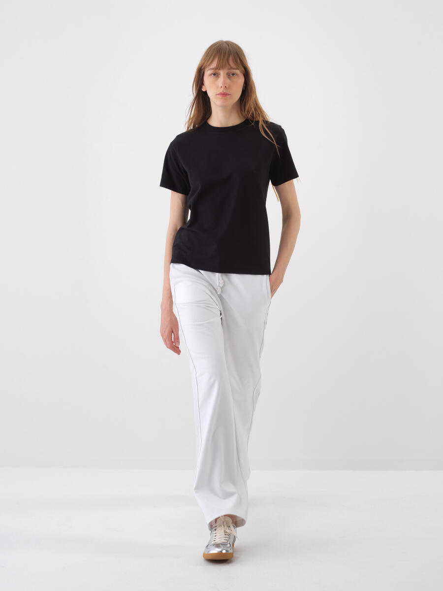 Black Regular Fit Cotton T-Shirt - 2