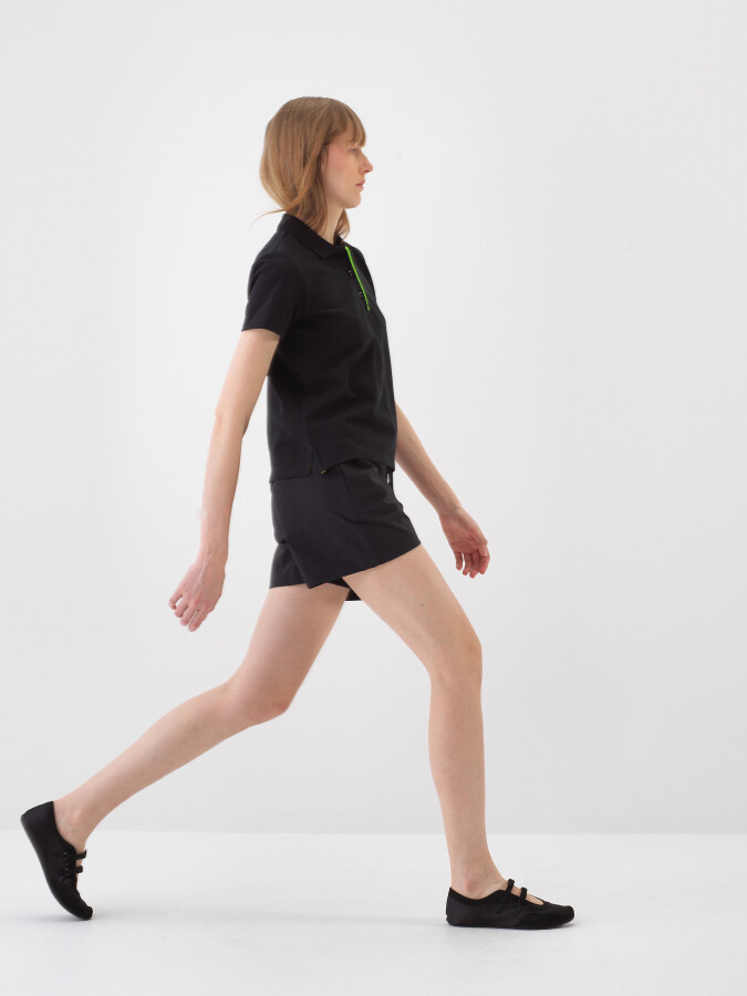 Black Regular Fit Cotton T-Shirt - 3