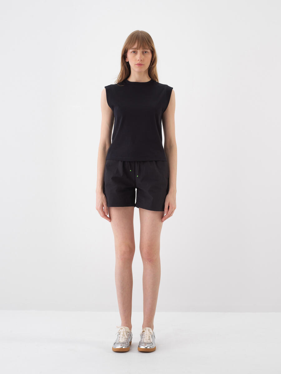 Black Regular Fit Cotton T-Shirt - 2