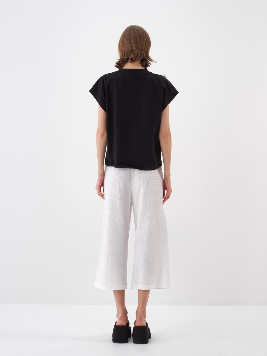 Black Regular Fit Cotton T-Shirt - 5