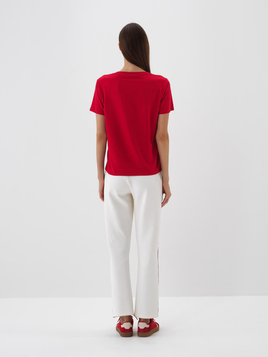 Modal Cotton Basic T-Shirt - 5