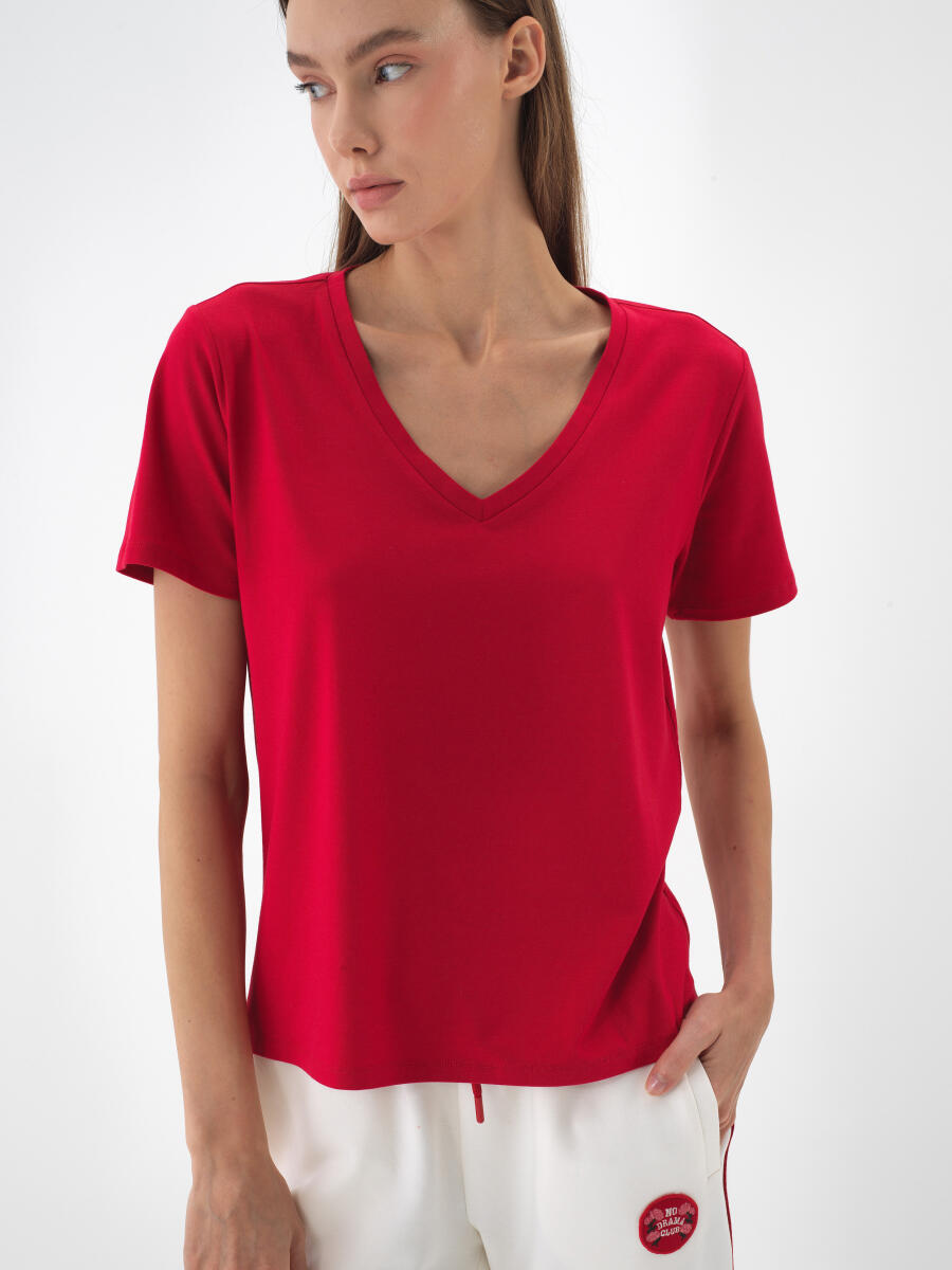 Modal Cotton Basic T-Shirt - 1