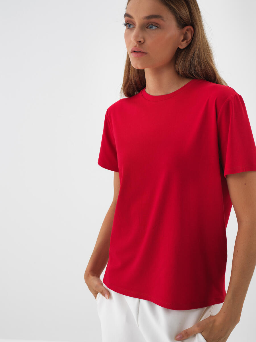 Modal Cotton Basic T-Shirt - 1