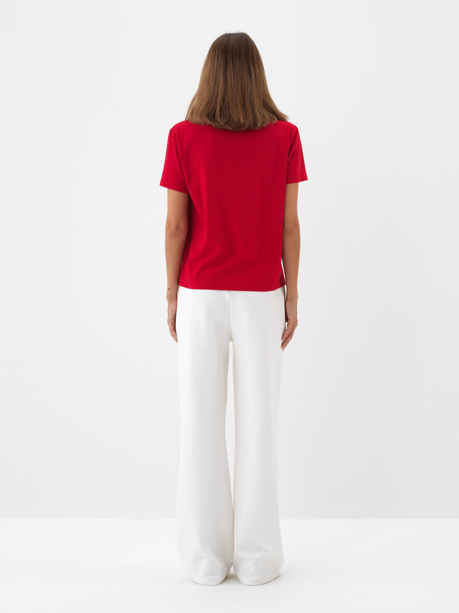 Modal Cotton Basic T-Shirt - 4