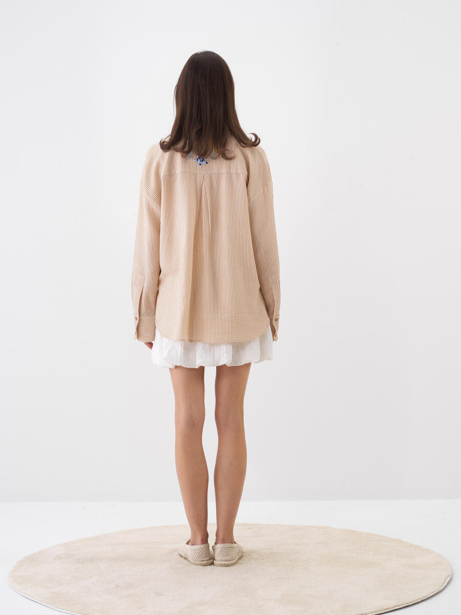 Natural Oversize Shirt - 5
