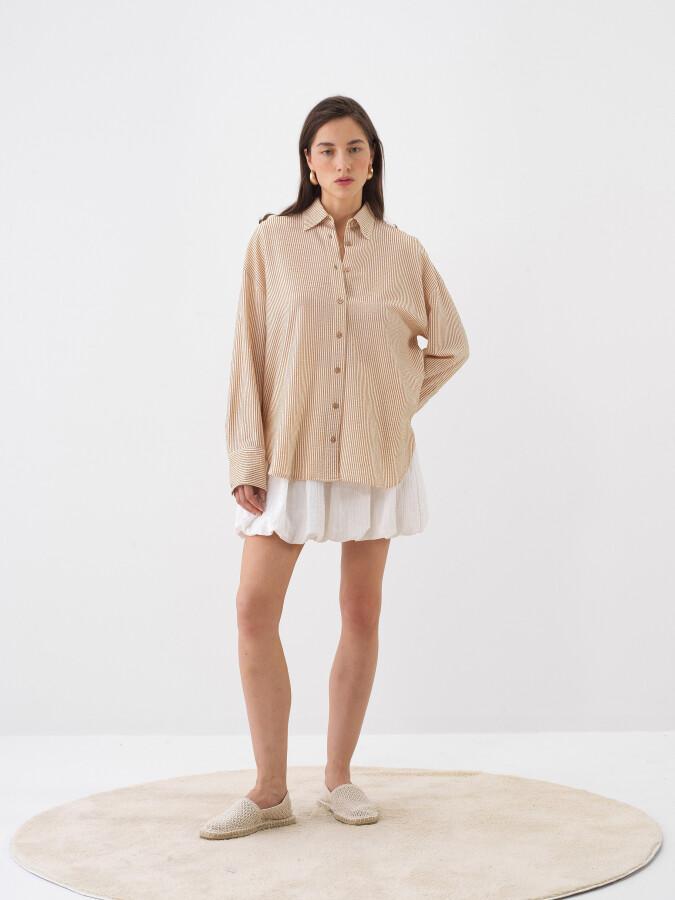 Natural Oversize Shirt - 2