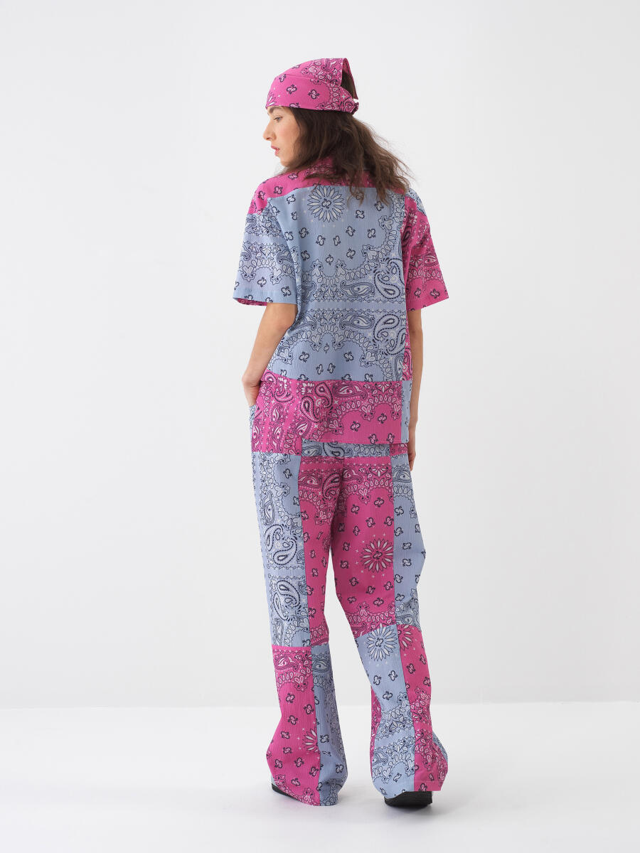 Pink Oversize Cotton Shirt - 5