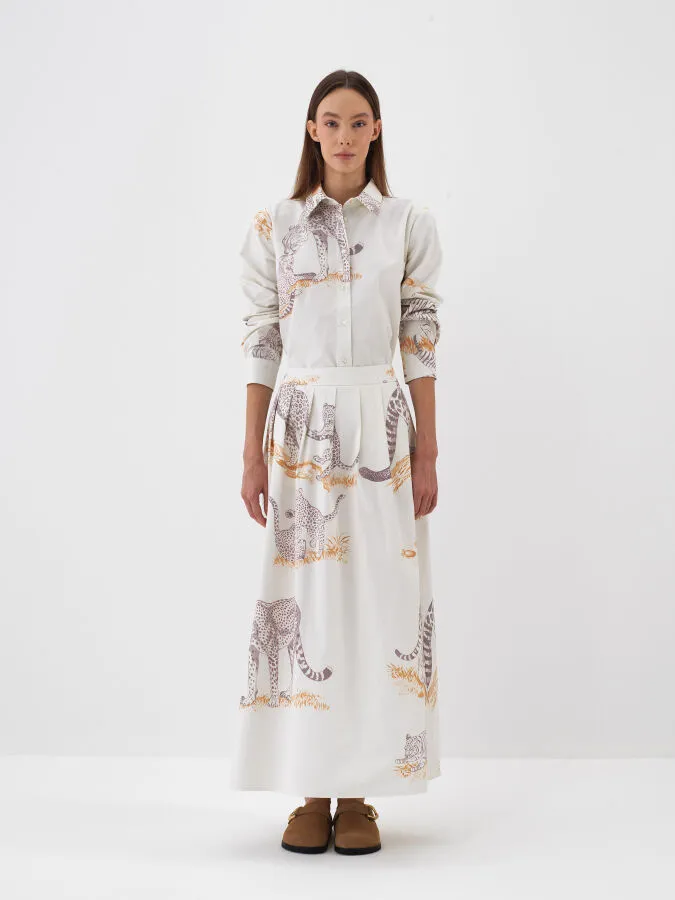 100% Cotton Patterned Shirt - Xint