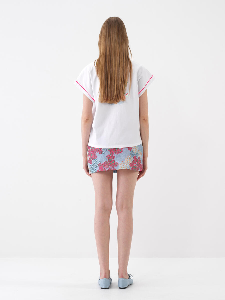 White Oversize Cotton T-Shirt - 5