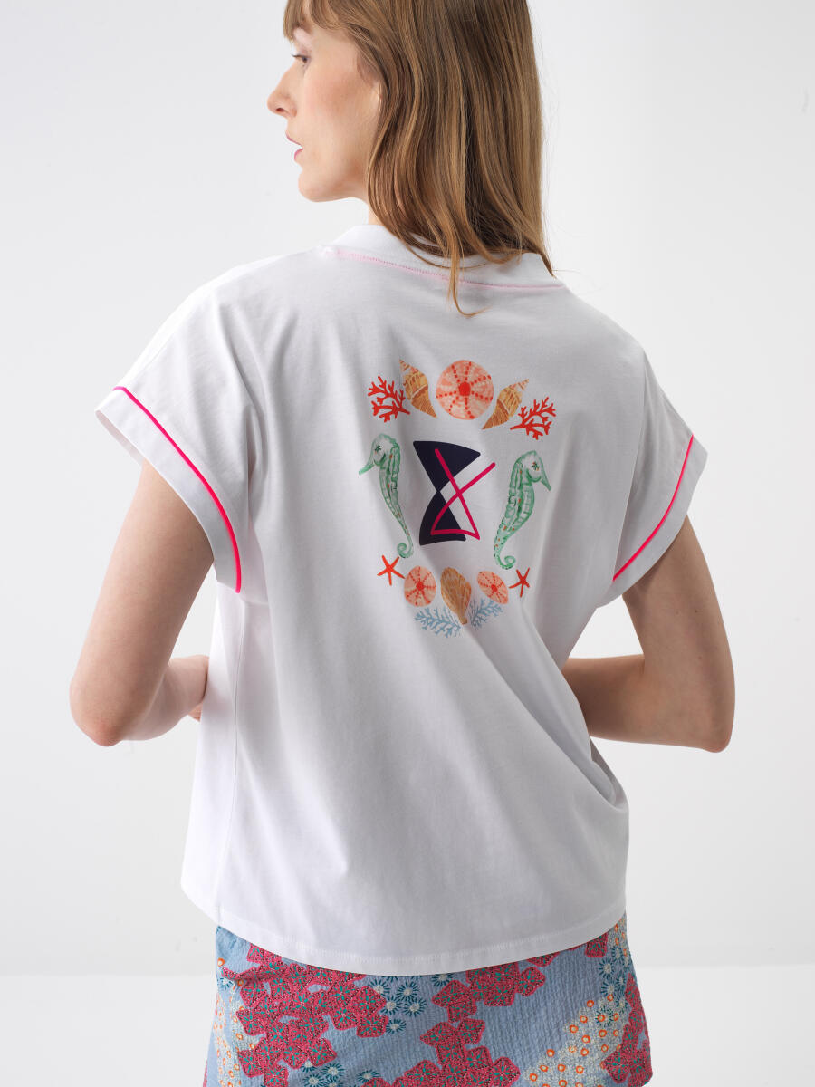 White Oversize Cotton T-Shirt - 4