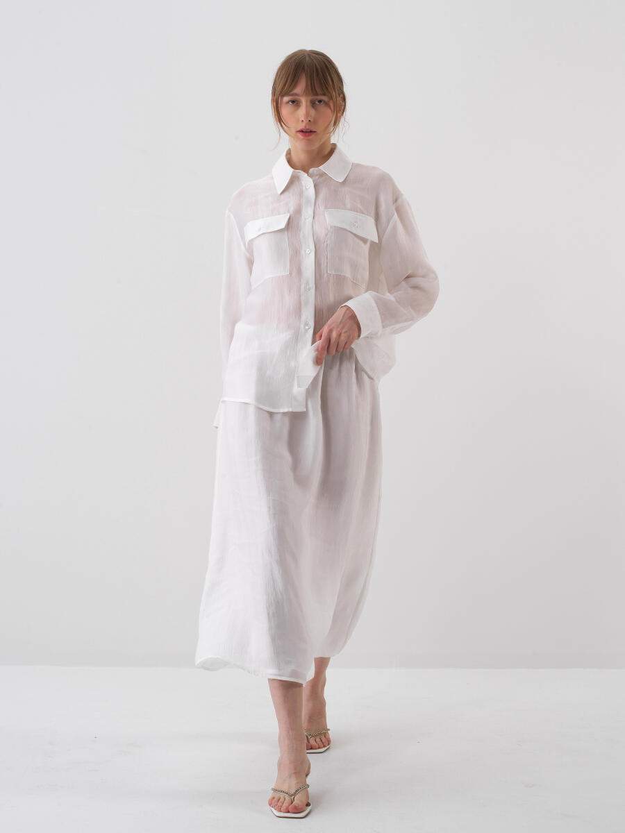 White Oversize Shirt - 2