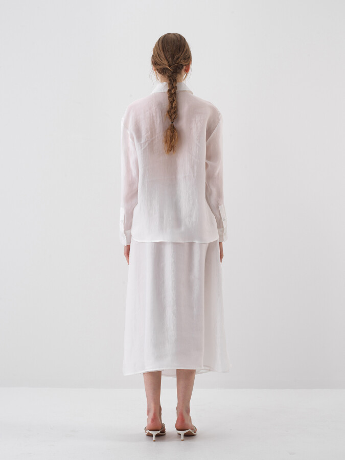 White Oversize Shirt - 5