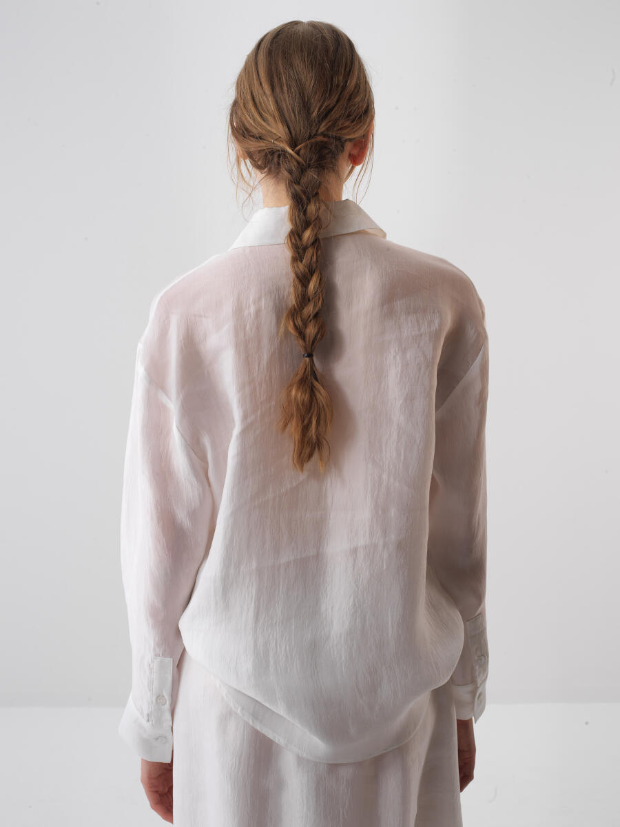 White Oversize Shirt - 4