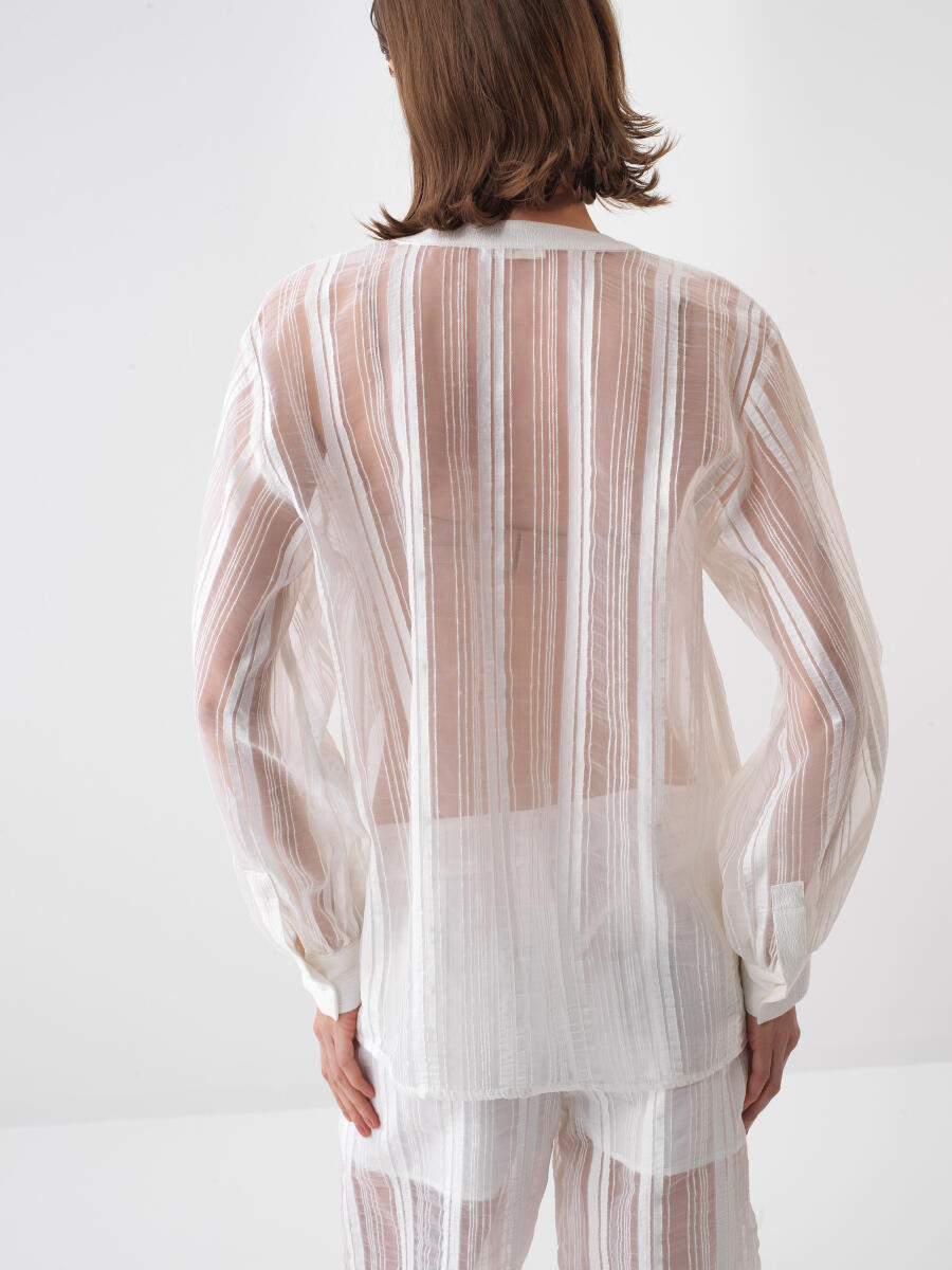 White Oversize Shirt - 5