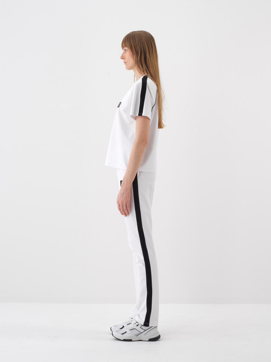 White Regular Fit Cotton T-Shirt - 3