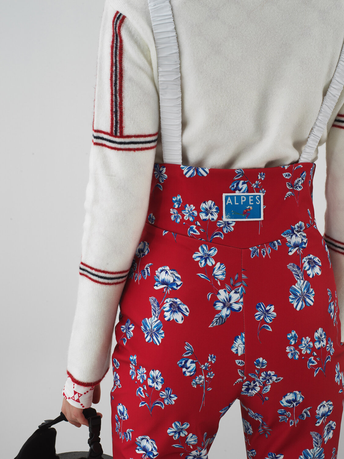 Red Softshell Textured Regular Fit Ski Overalls - Xint