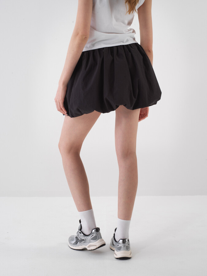 Black Regular Fit Skirt - 3