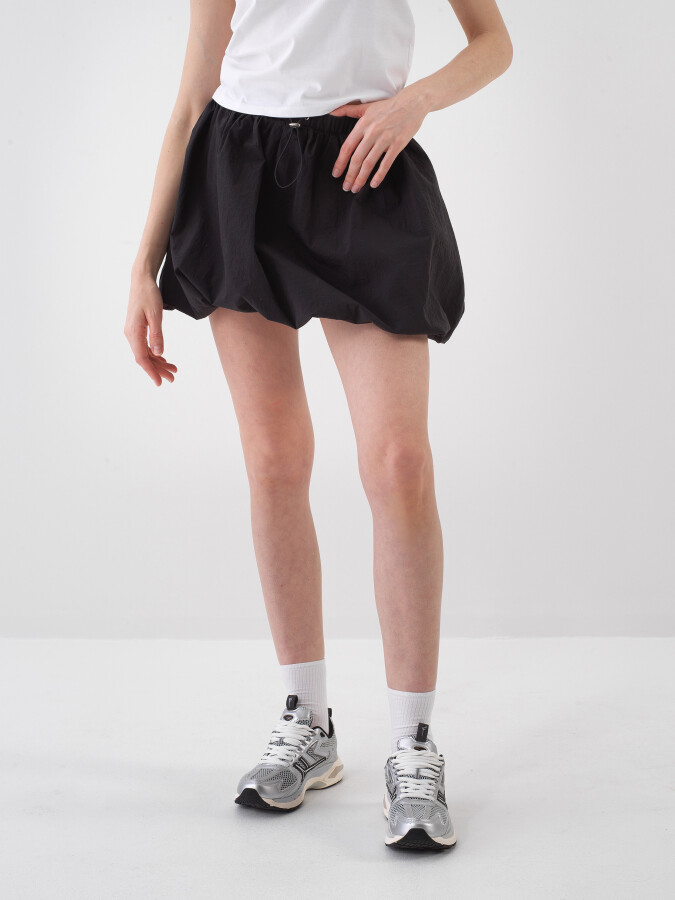 Black Regular Fit Skirt