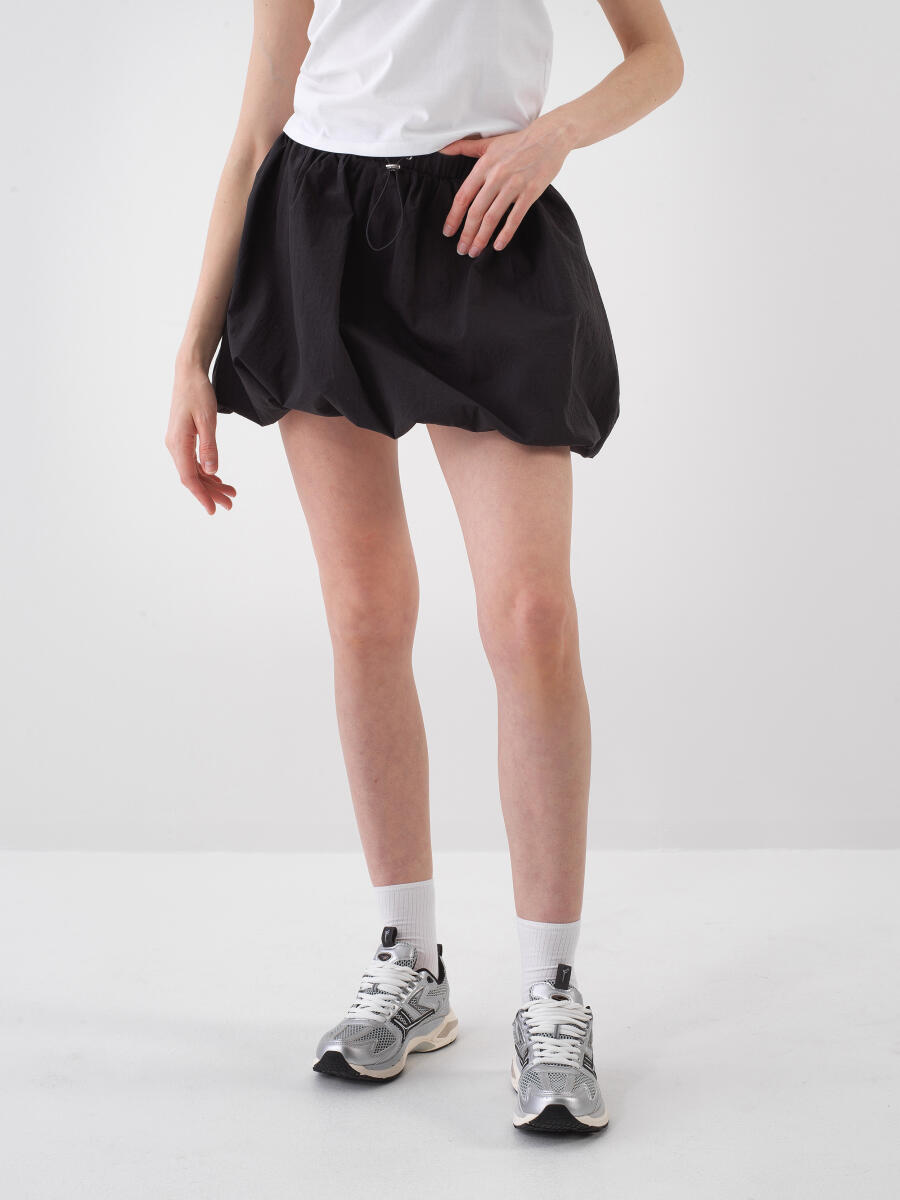 Black Regular Fit Skirt - 1