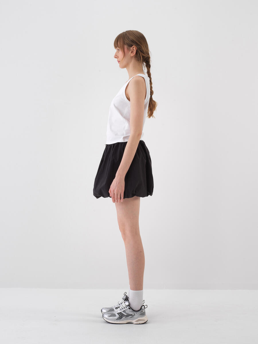 Black Regular Fit Skirt - 2