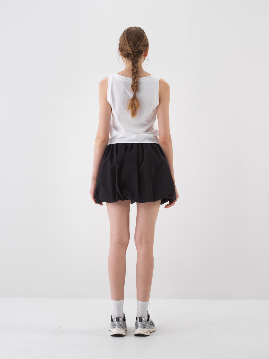 Black Regular Fit Skirt - 4