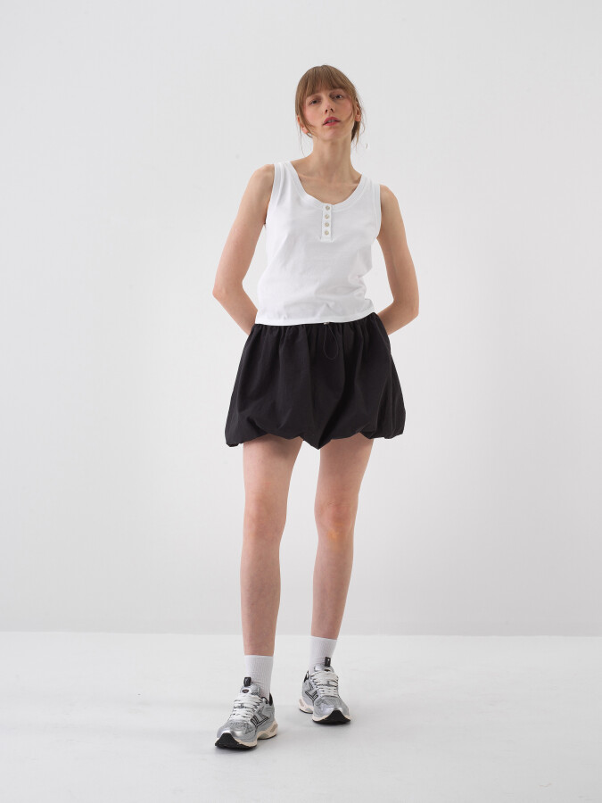 Black Regular Fit Skirt - 5