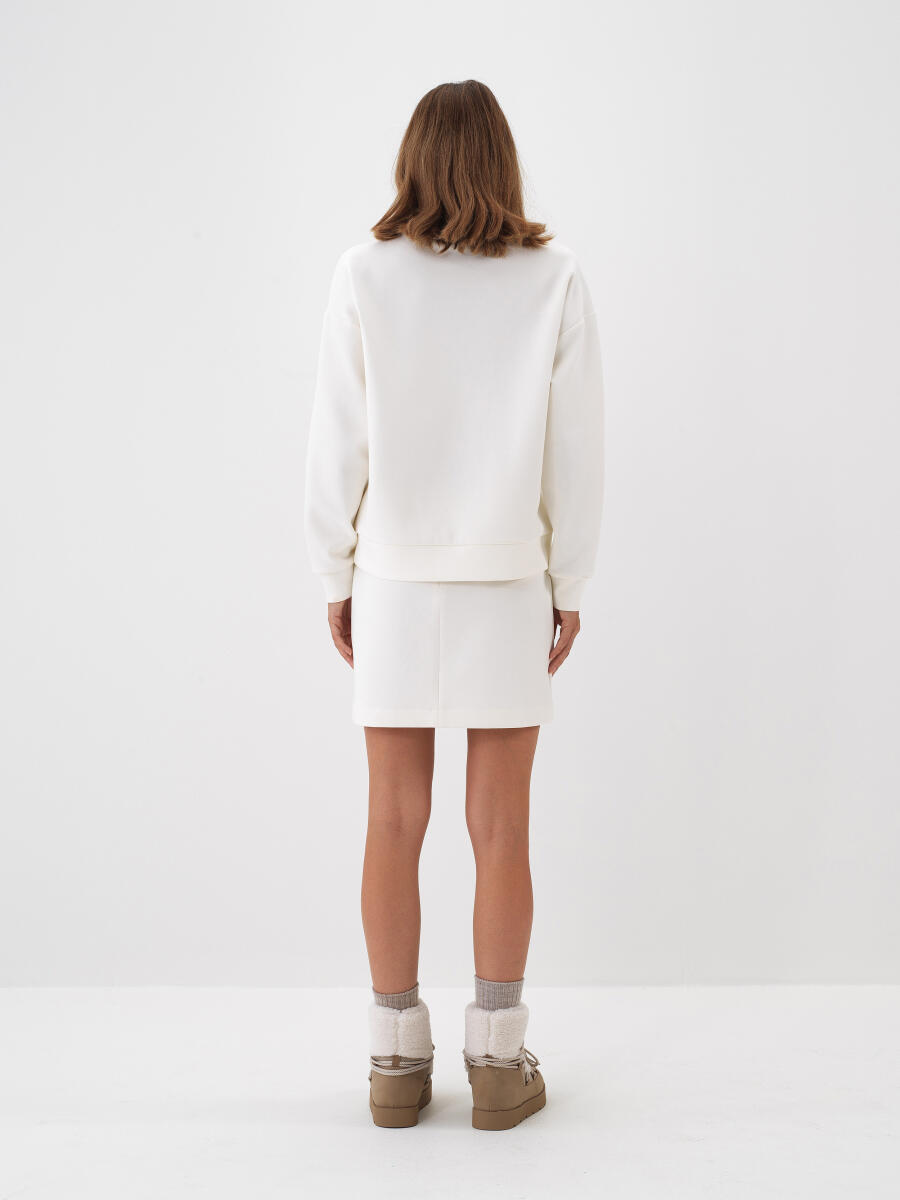 Plain Cotton Skirt - 4