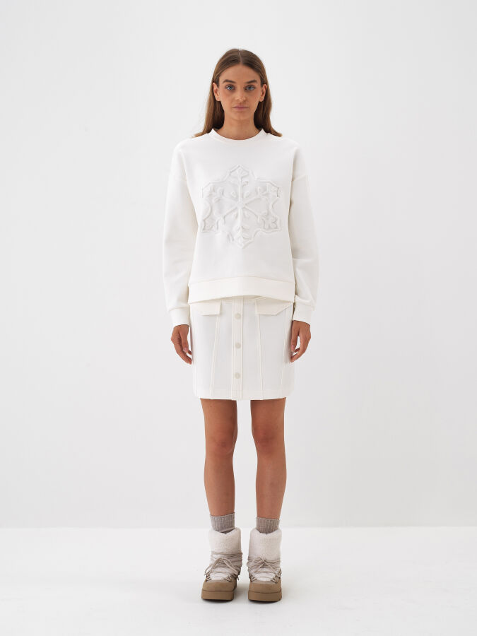 Plain Cotton Skirt - Xint