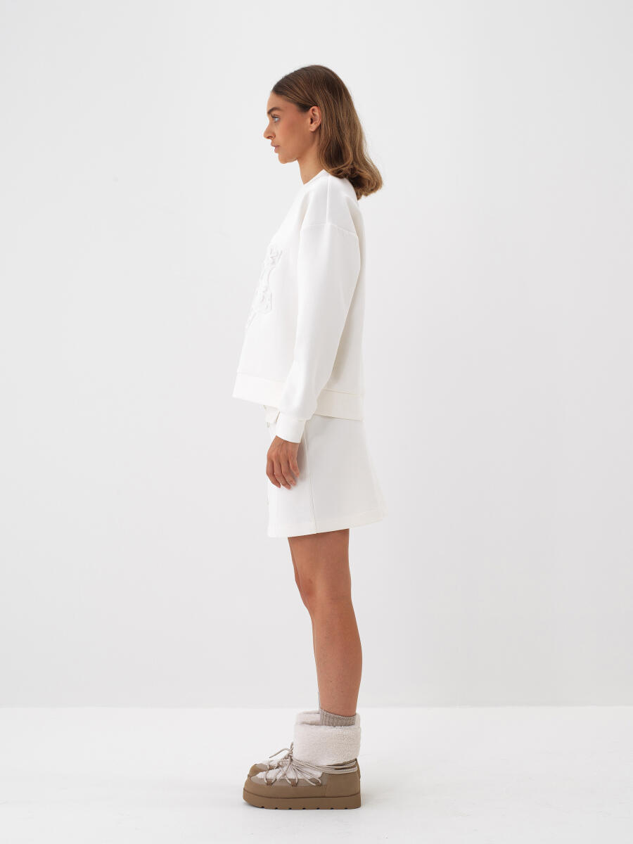 Plain Cotton Skirt - 5