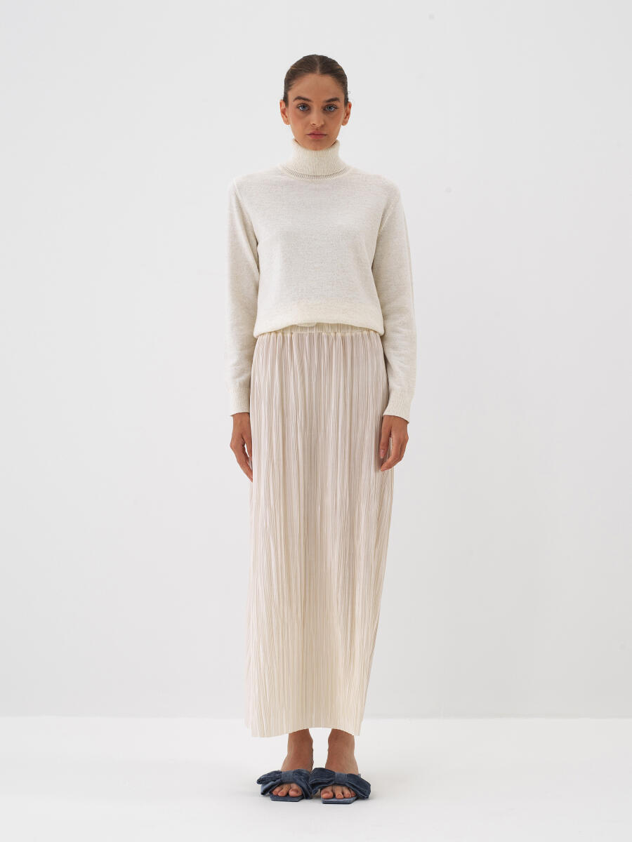 Plain Pleated Skirt - 2