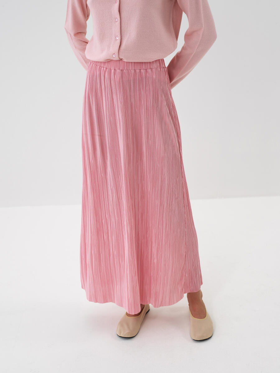 Plain Pleated Skirt - 1