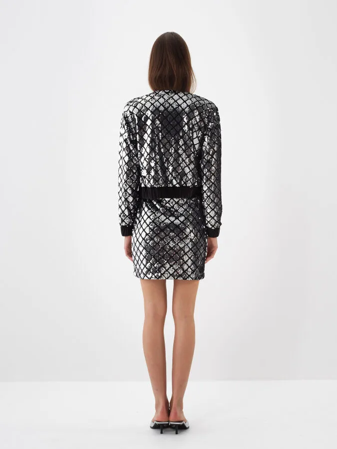 Shiny Patterned Skirt - Xint