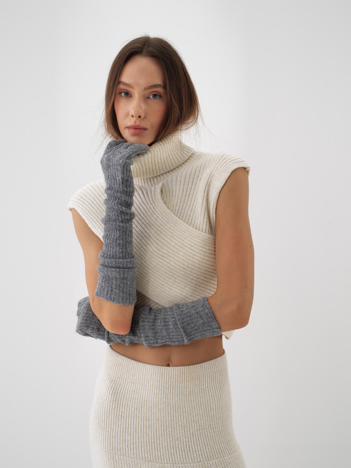 Wool Plain Sweater Vest