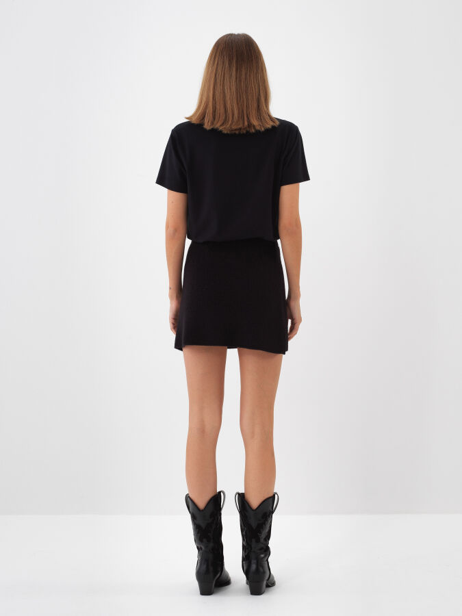 Wool Plain Skirt - Xint