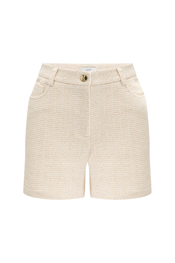 Natural Regular Fit Linen Shorts - 6