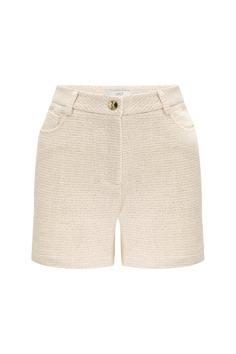 Natural Regular Fit Linen Shorts - 6